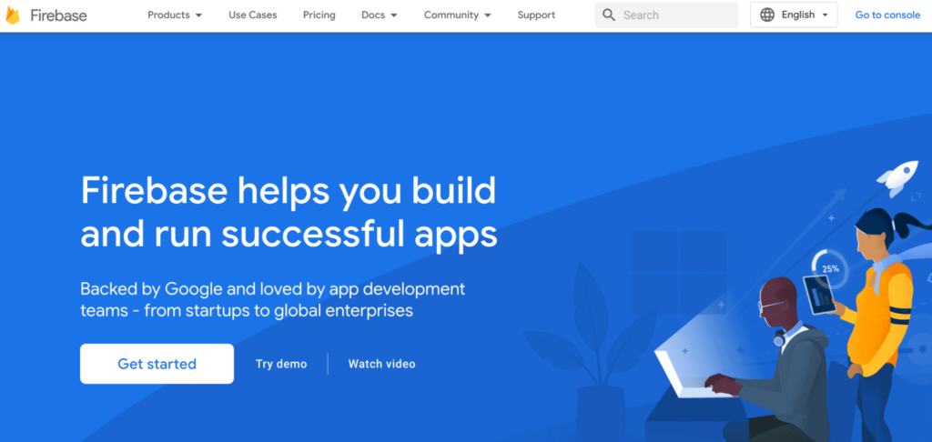 Firebase helps you build and run successful apps: Backed by Google