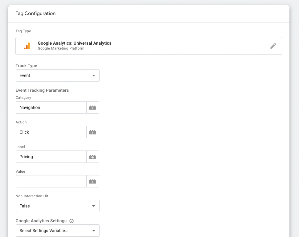 Google Analytics Event Tracking