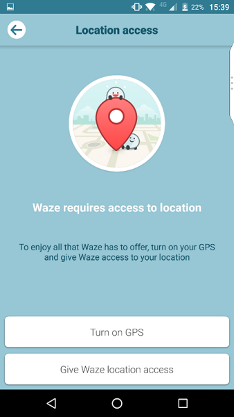waze app location access permision